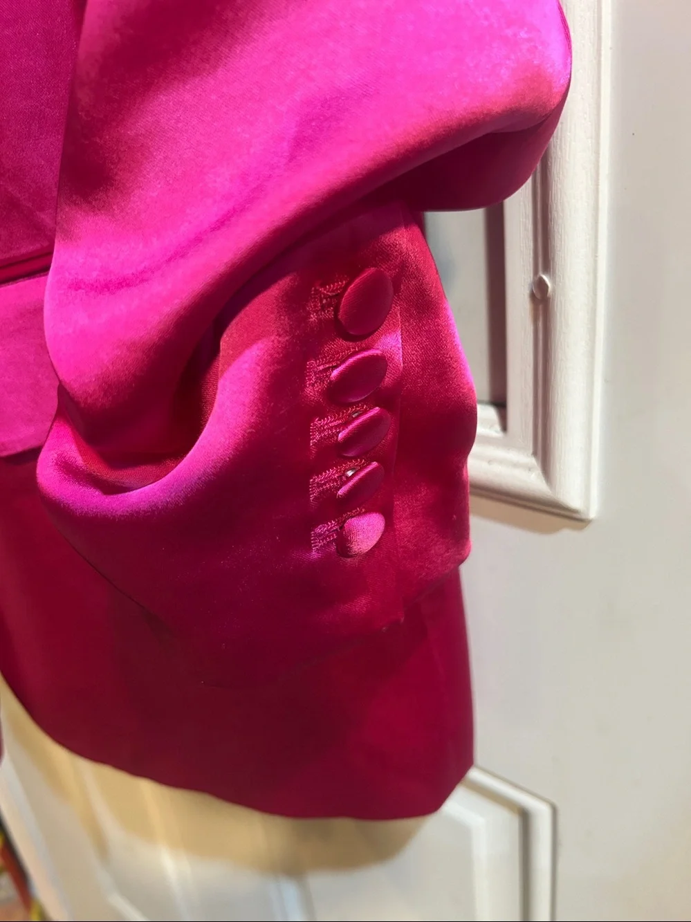 House of Harlow 1960 Fuchsia Satin Blazer